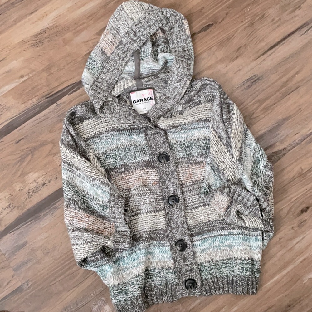 Multi-Colored Knit Garage Sweater.